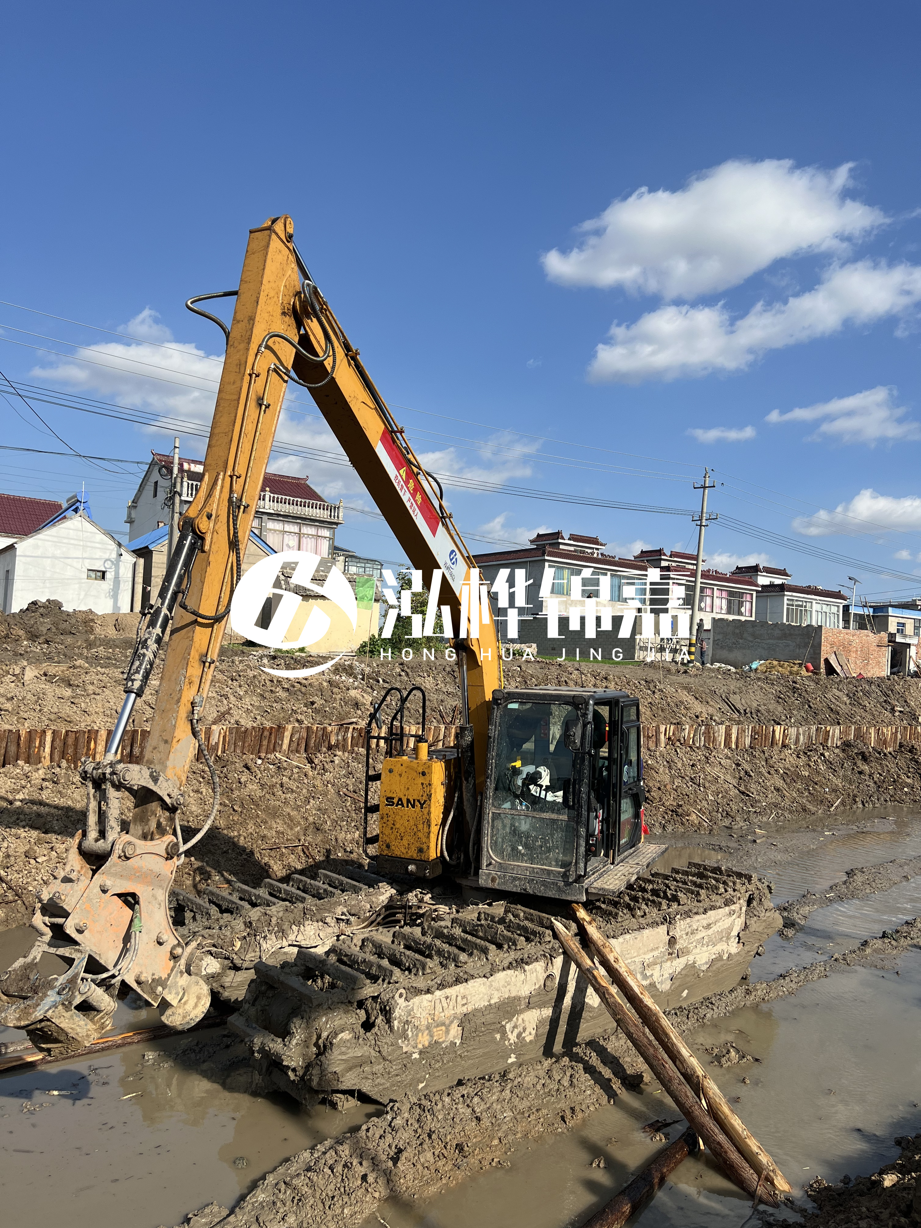 汕頭松木樁源頭廠家-河道護坡打樁對河岸保護有何作用？